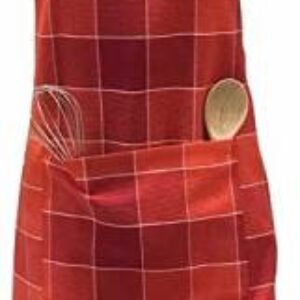 Pixel Home Cotton Home Use Apron – Free Size??(Orange, Maroon, Single Piece)